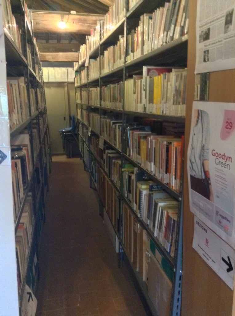 The media library at Il Cassero, Bologna's LGBT center