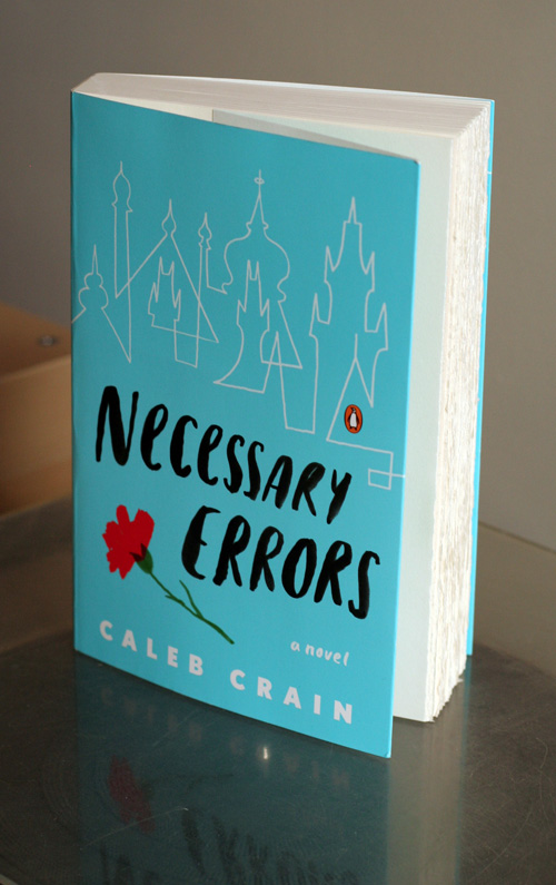 The first copy of my novel "Necessary Errors" to arrive from the printer
