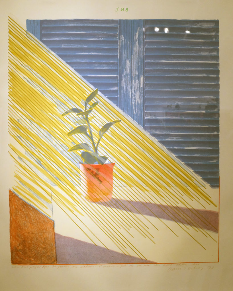 David Hockney, Weather Series: Sun State I, 1973. Lyndsay Ingram Gallery