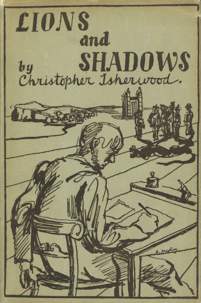 Robert Medley, dust jacket for Christopher Isherwood's Lions and Shadows, 1938 Robert Medley, dust jacket for Christopher Isherwood's Lions and Shadows, 1938