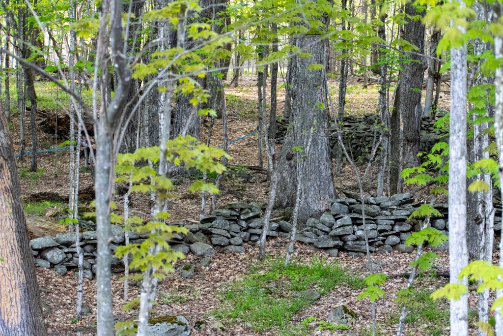 Stone walls, Eastwind Hotel, Windham, NY