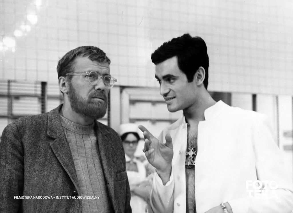 Ryszard Filipski and Jerzy Zelnik in Przekladaniec, directed by Andrzej Wajda, Fototeka Narodowa