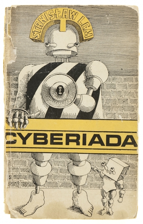 Daniel Mróz, dust jacket for Stanisław Lem's "Cyberiad" (1972)
